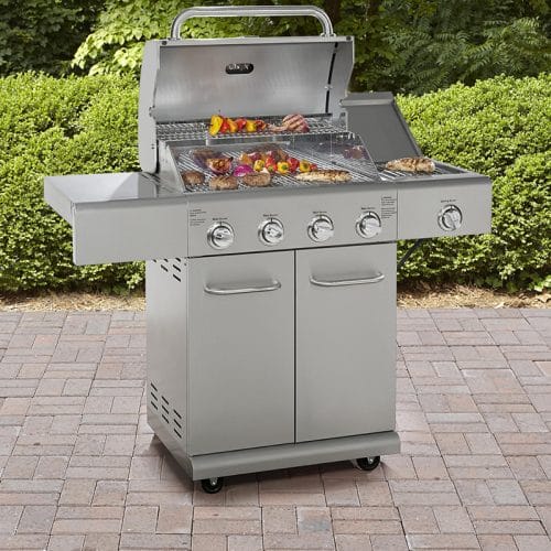 גריל גז 4 מבערים נירוסטה Kenmore